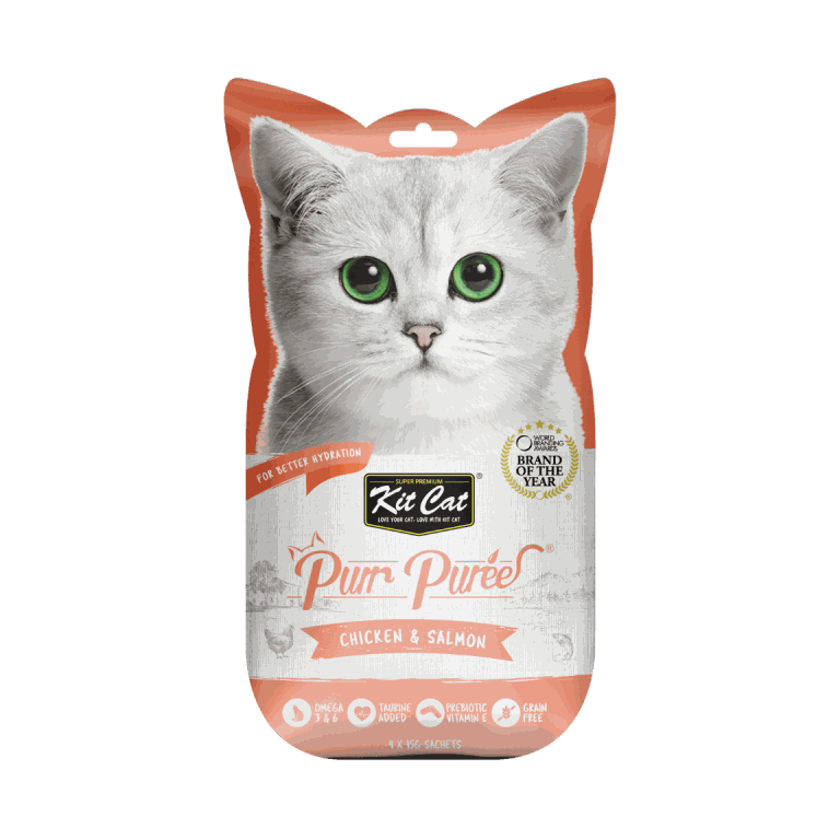 Kit Cat Purr Puree Chicken salmon 4x15g