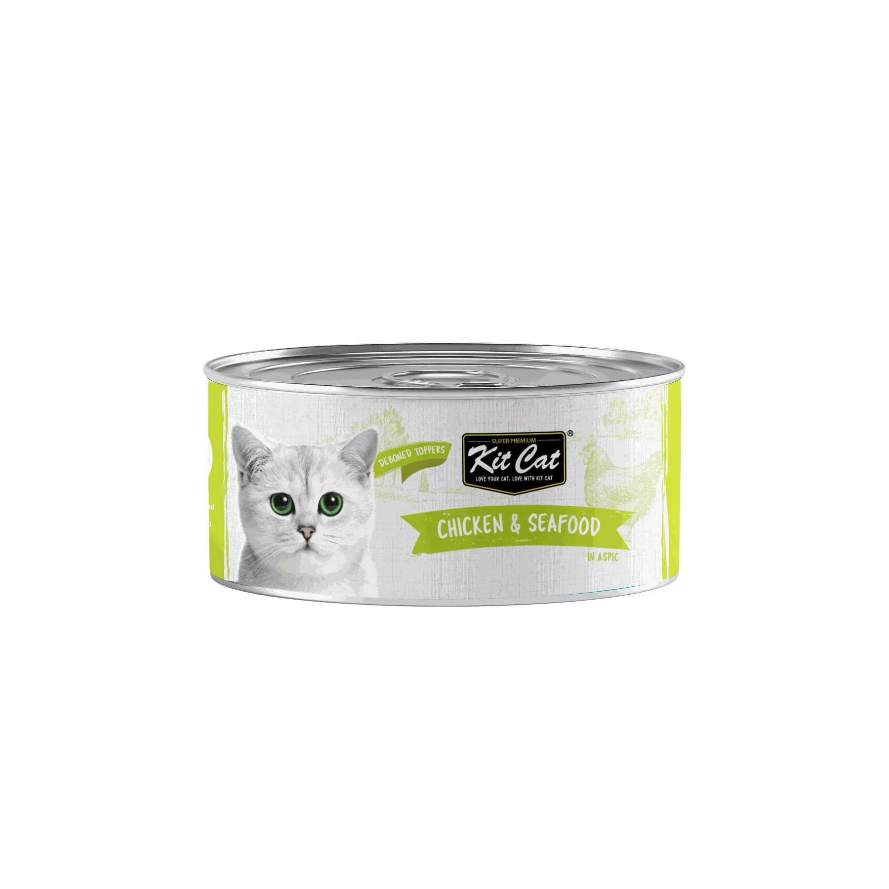 Kit Cat Deboned Chicken Classic Toppers 80g*24pcs