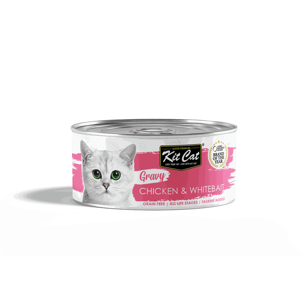 Kit Cat Gravy Series Chicken Whitebait 70g x24pcs