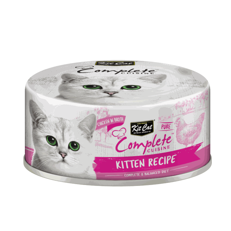 Kit Cat Complete Cuisine Kitten Recipe Chicken in Broth 70g