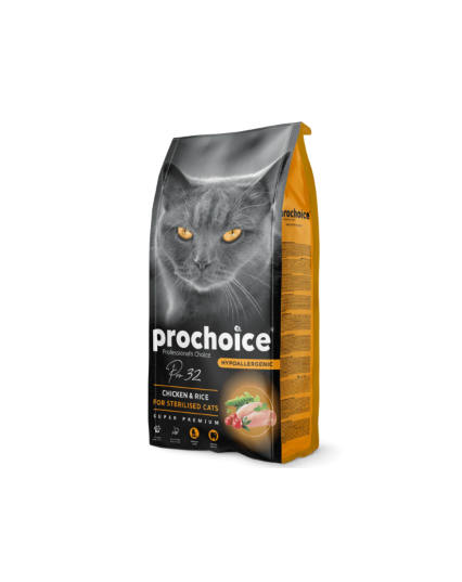 Prochoice Hypoallergenic Chicken & Rice for Sterilized Cats 2kg