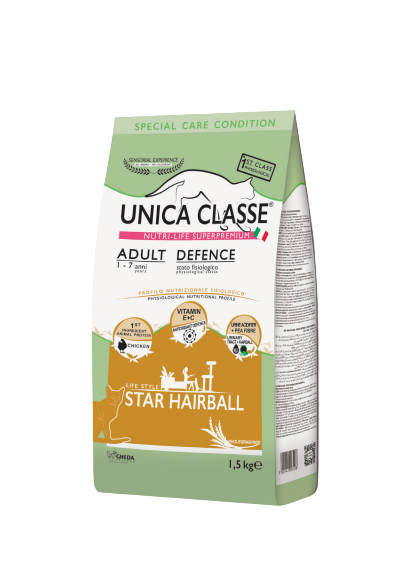 Unica Classe Cat Adult Defense Star Hairbal 1.5Kg