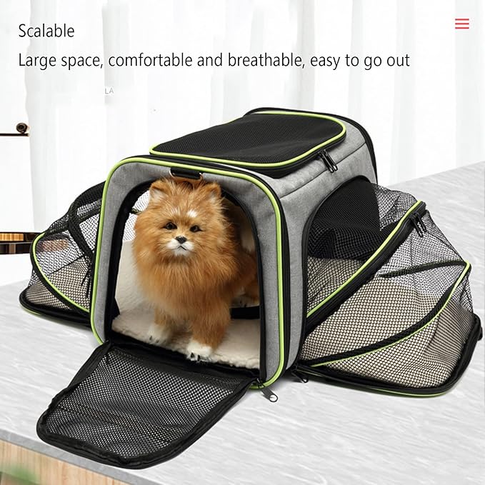 Gray Expandable Travel Carrier Bag - 40x25x25 cm