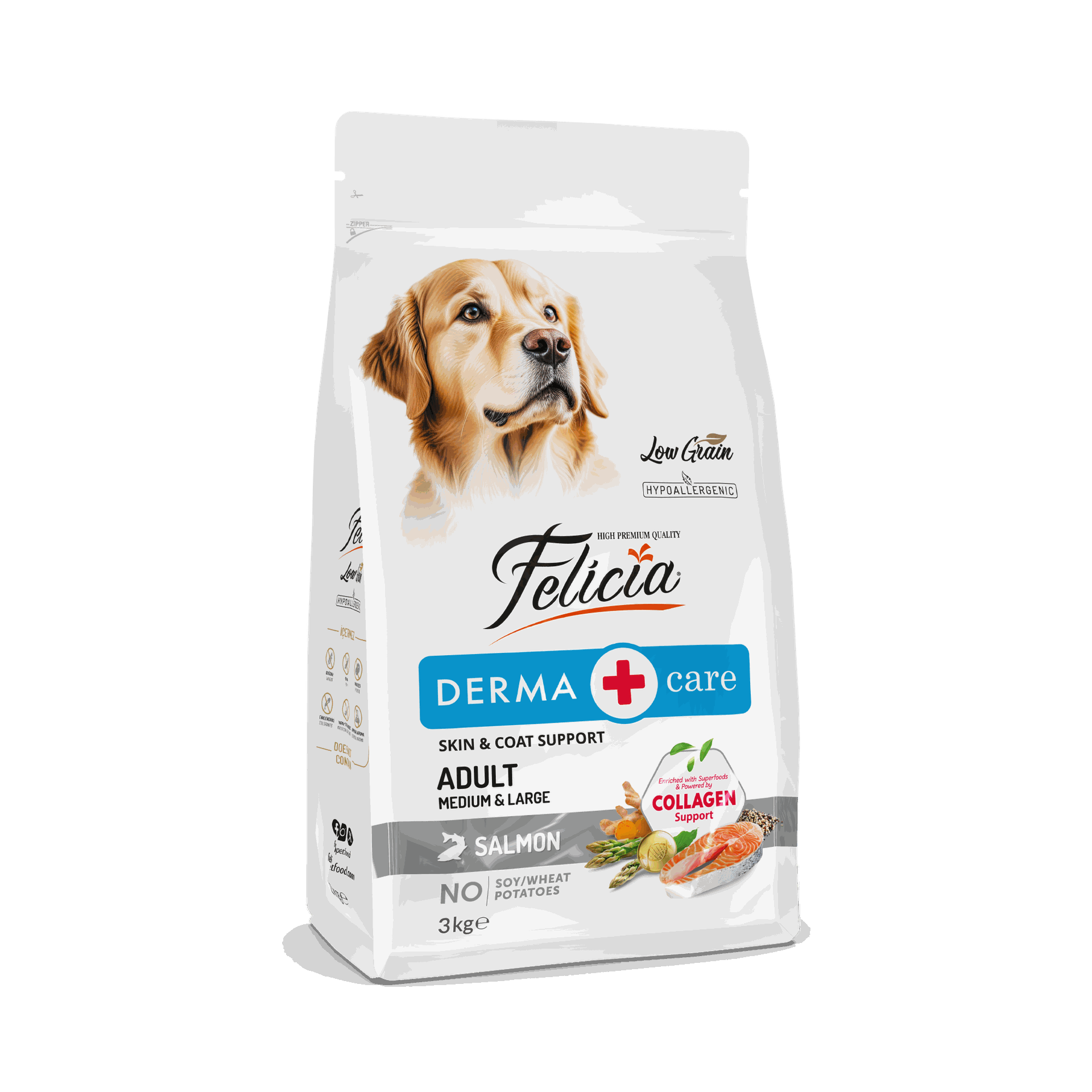Felicia Adult Dog Medium & Large Breed Salmon
