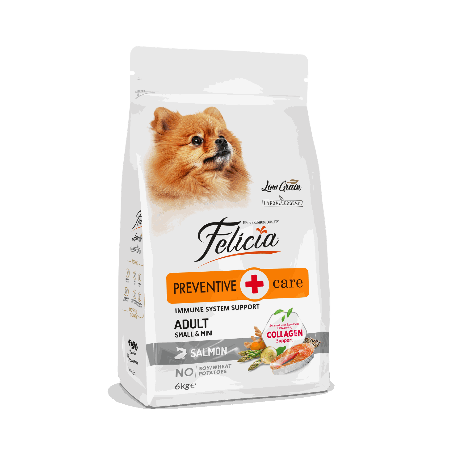 Felicia Adult Dog Small & Mini Breed Salmon, Felicia Adult Dog Small & Mini Breed Salmon - 6kg