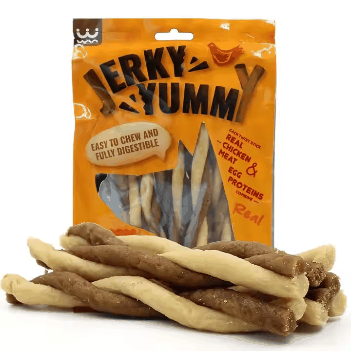 Jerky Yummy Twist Meat Sticks - Chicken & Liver Flavor
