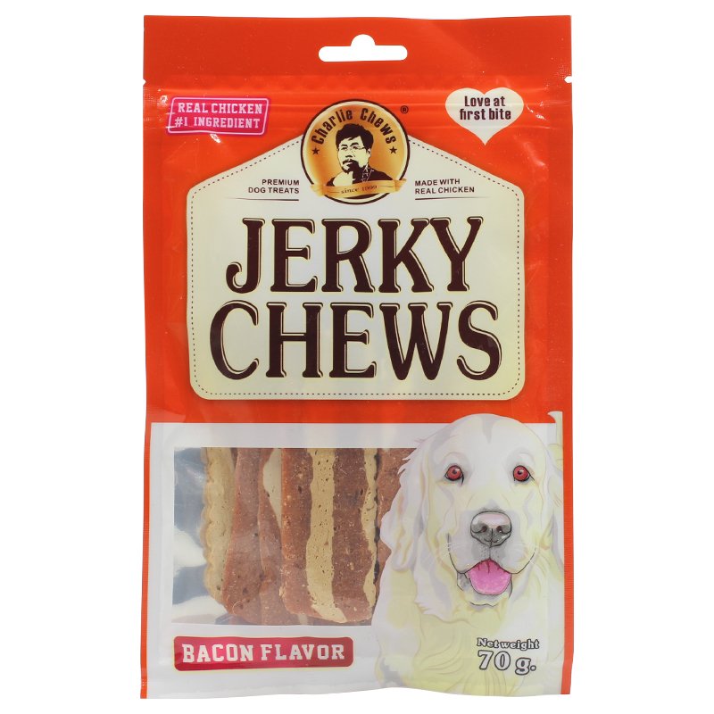 Chicken Jerky Chews - Bacon Flavor