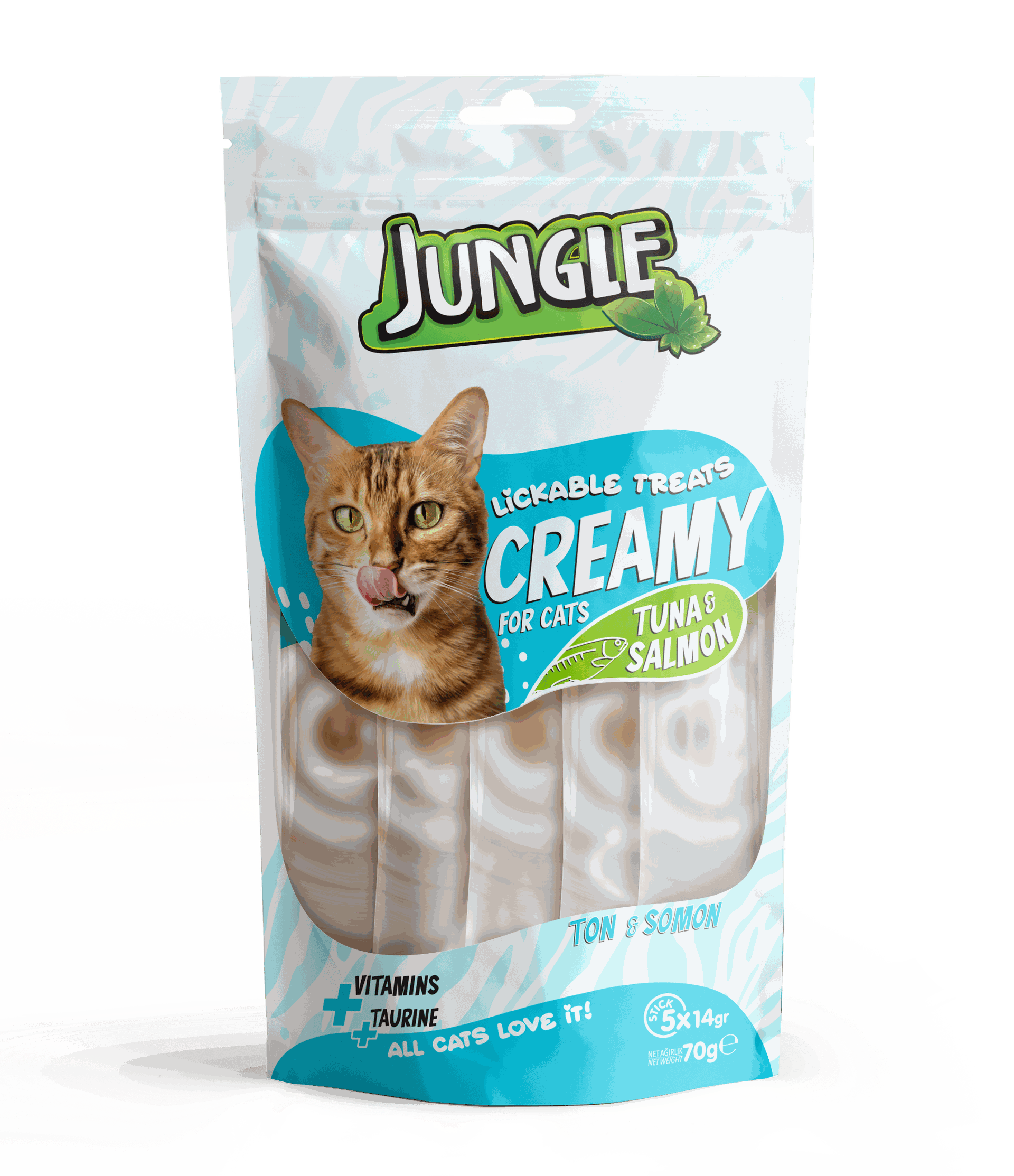 Jungle Creamy Tuna & Salmon 14g x 5pcs - 100g