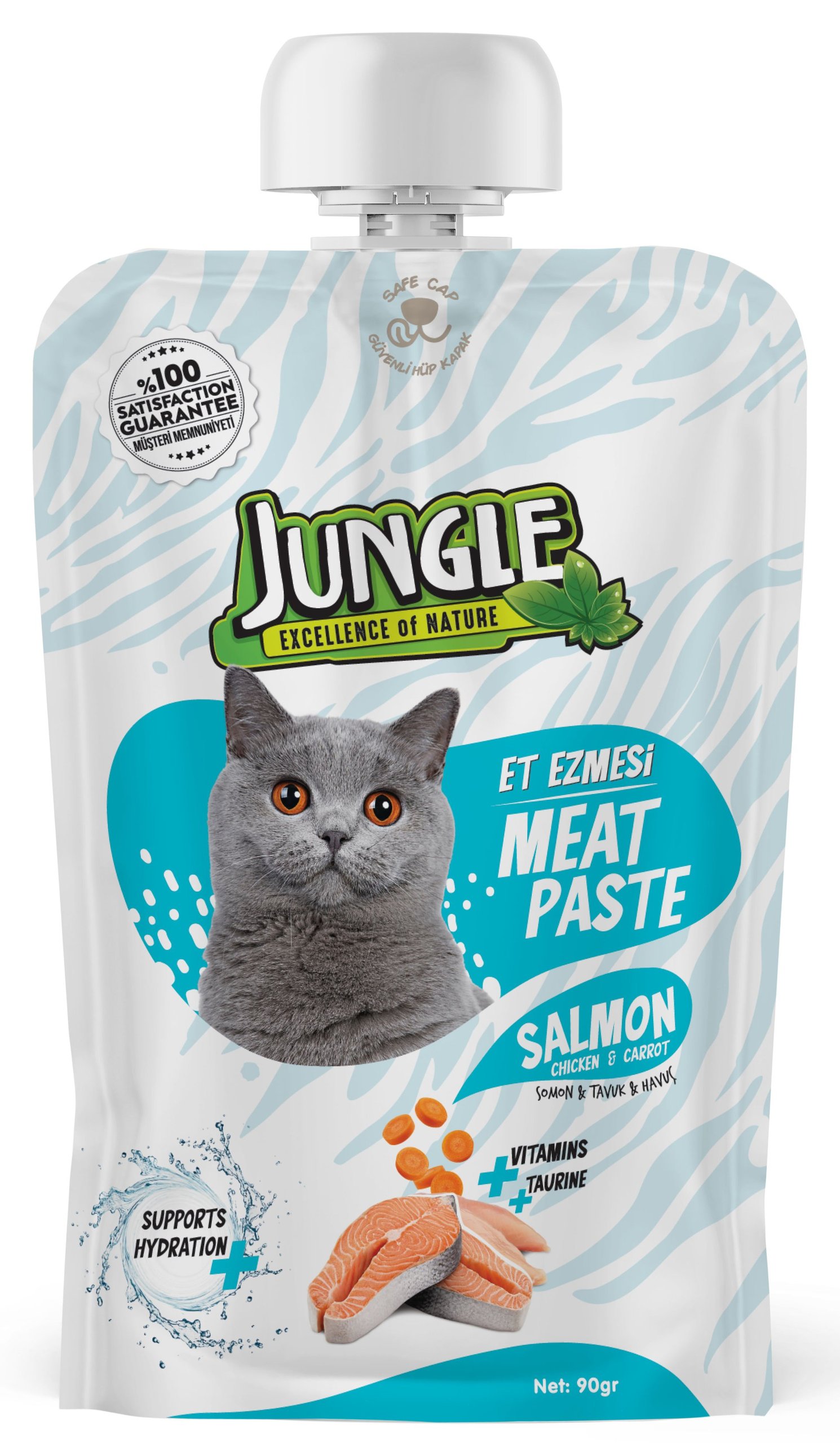 2 Jungle Tasty Meat Paste Salmon & Chicken-90g