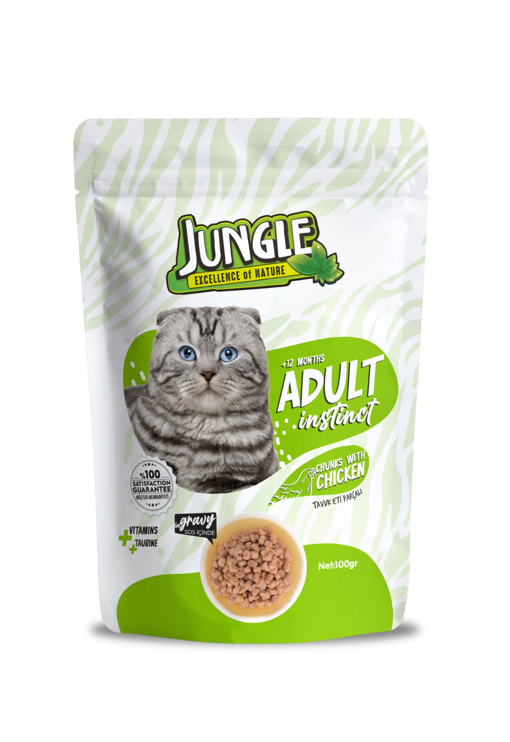 Jungle Pouch 100 g Adult Chicken in Jelly