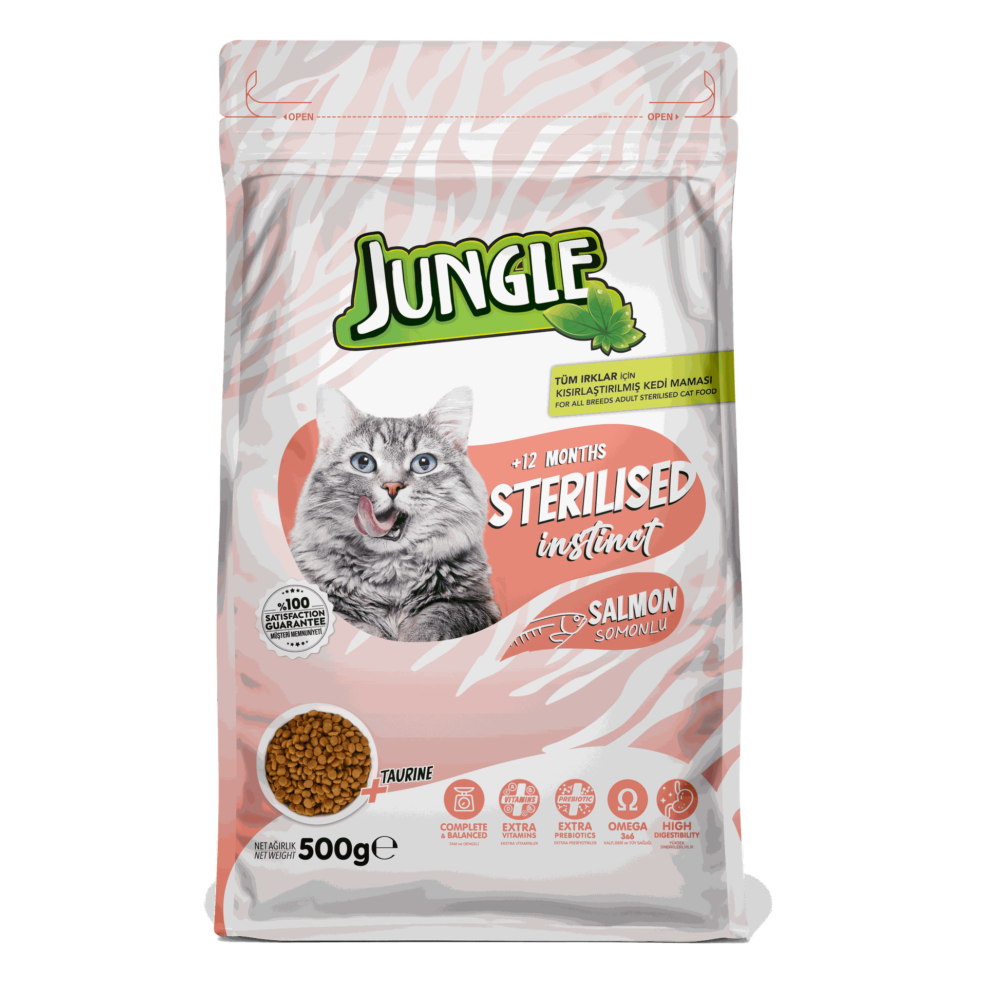 Jungle Adult Sterilized Cat Food with Salmon