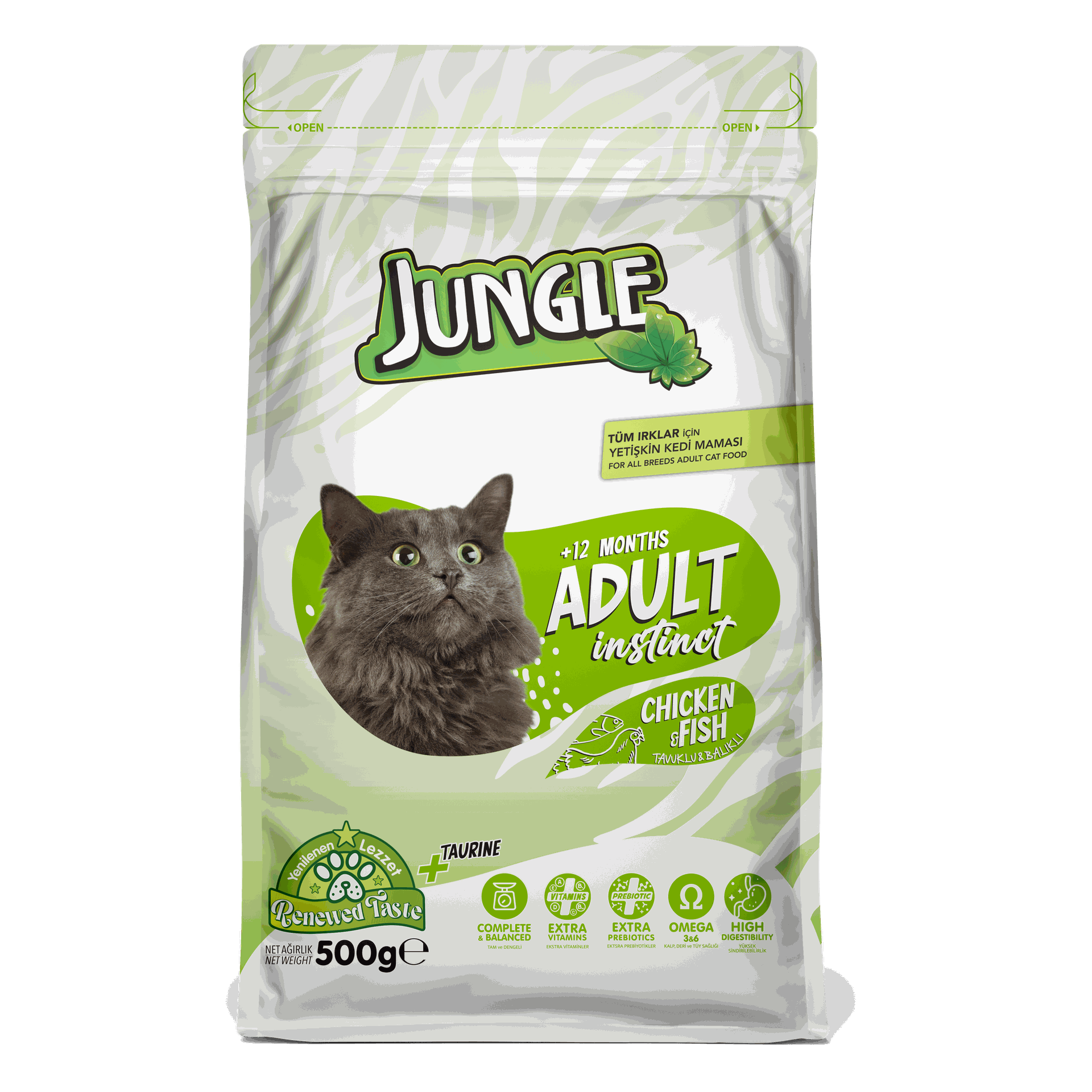 Jungle Adult Cat Food with Chicken-Fish
