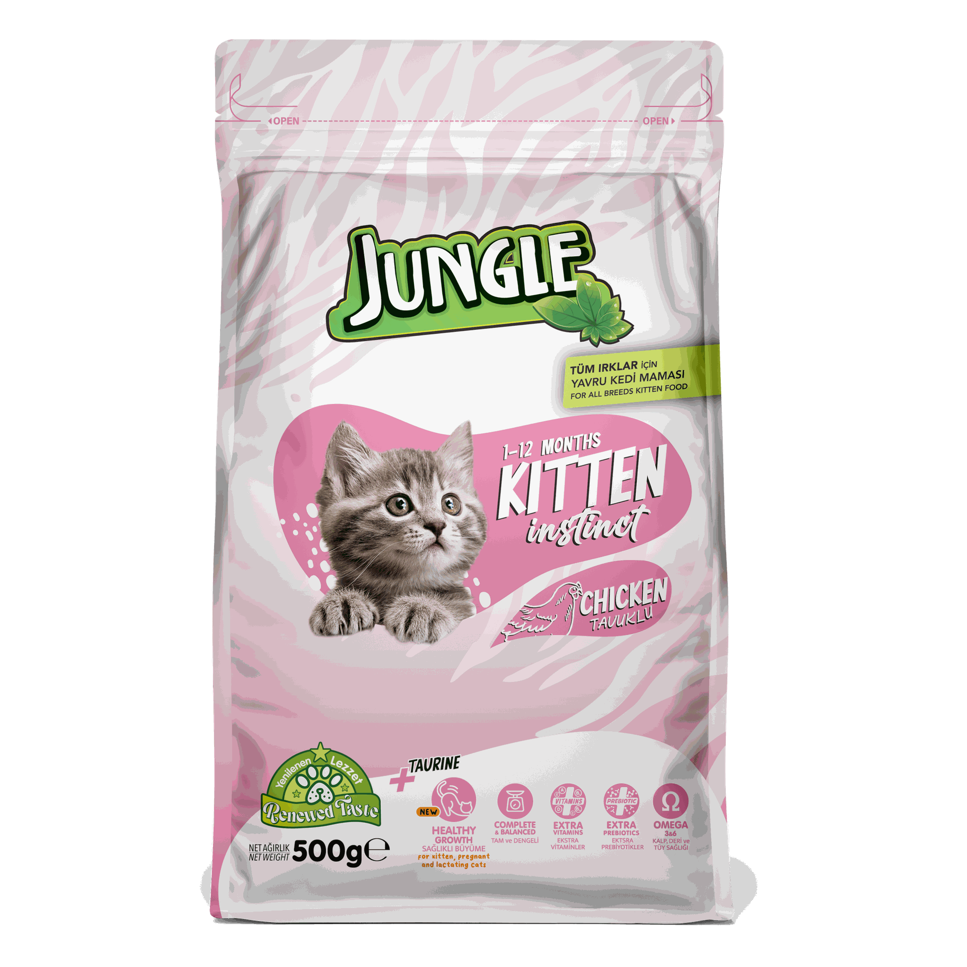 Jungle Kitten with Chicken
