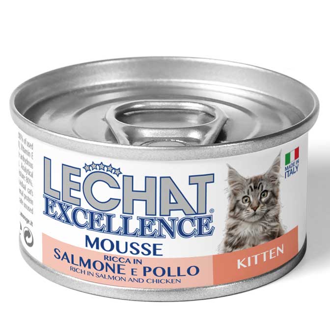 LeChat Excellence Mousse Kittens Salmon & Chicken - 85g