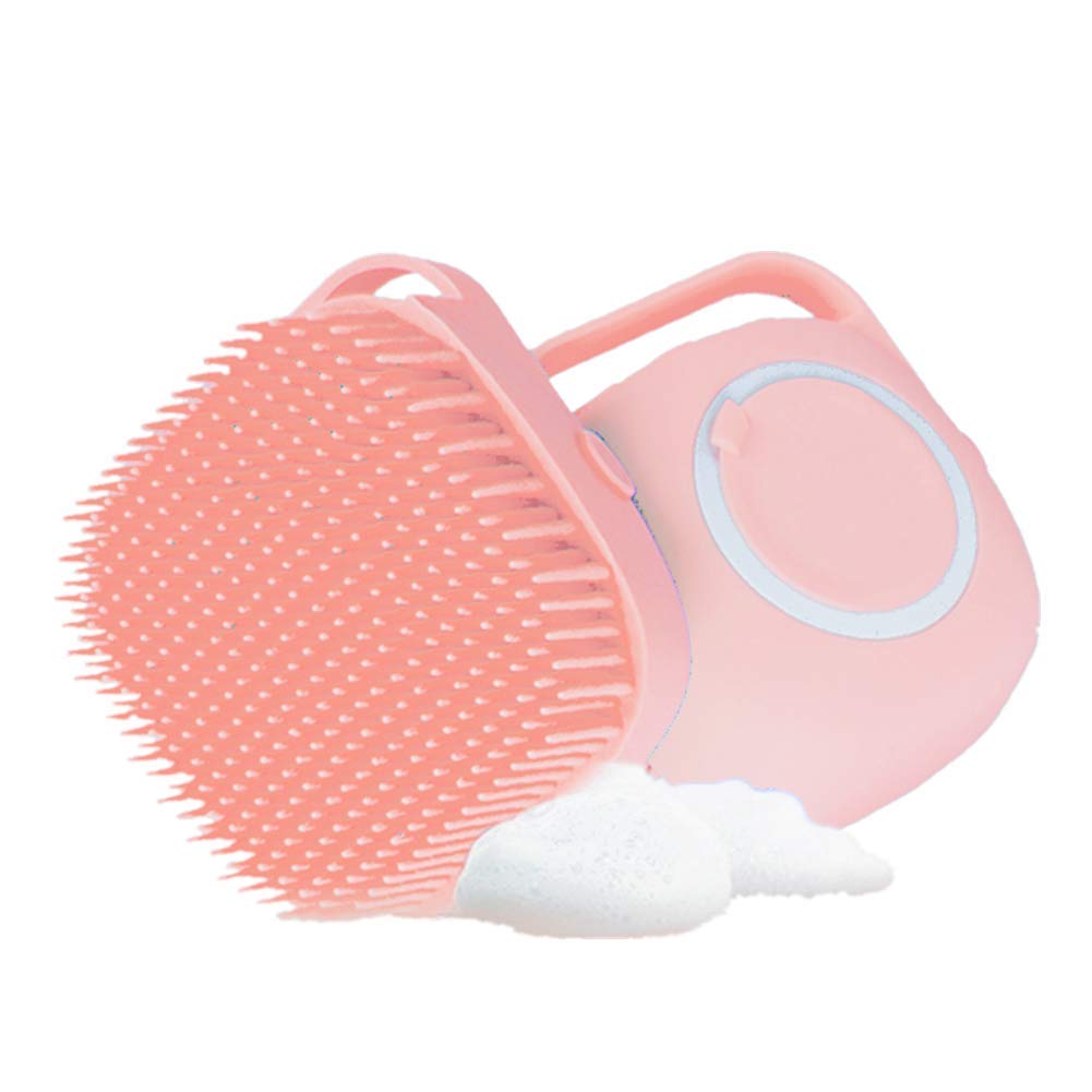 Pink Silicone Massage Bath Brush