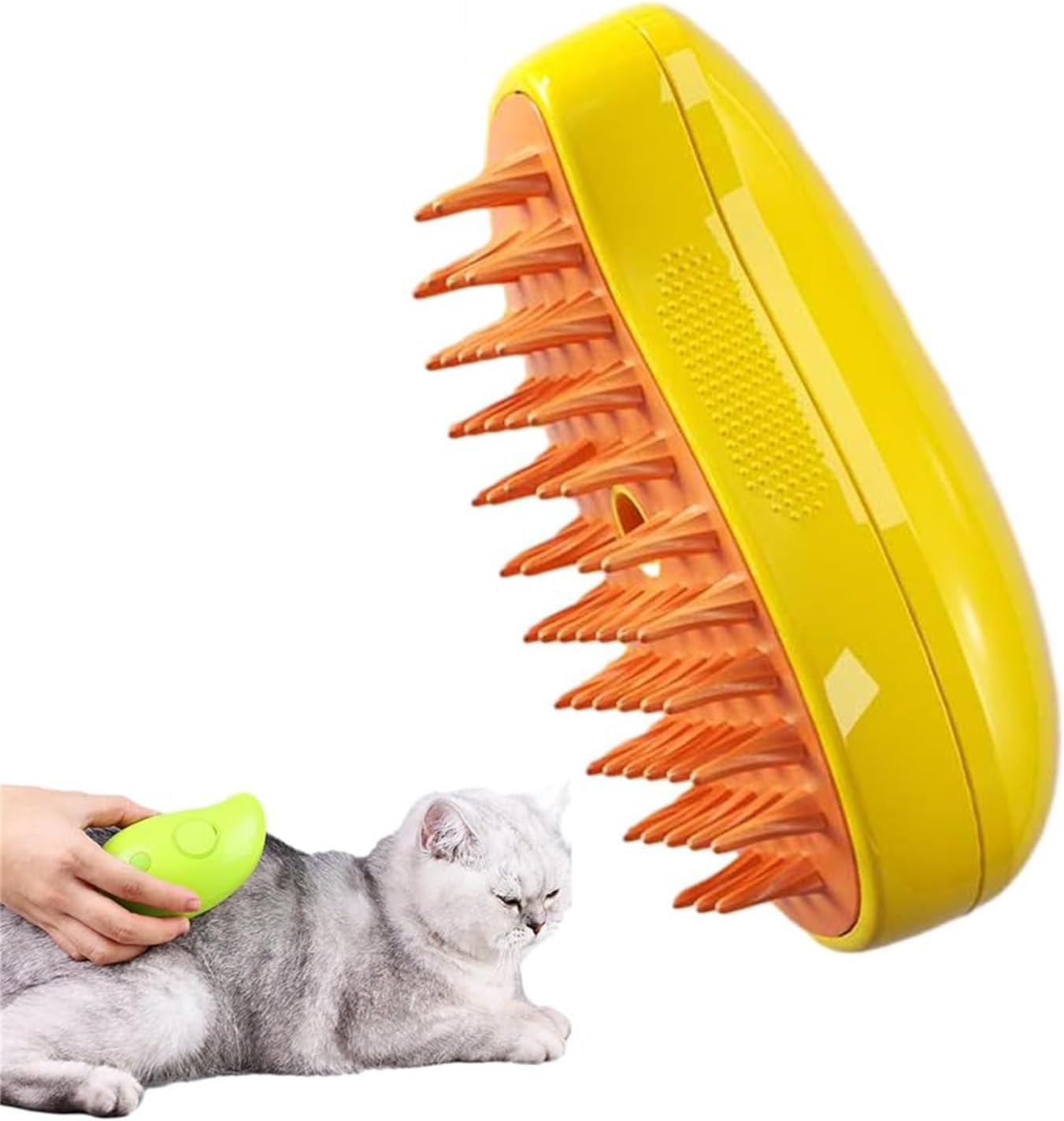 Yellow Spray Massage Brush