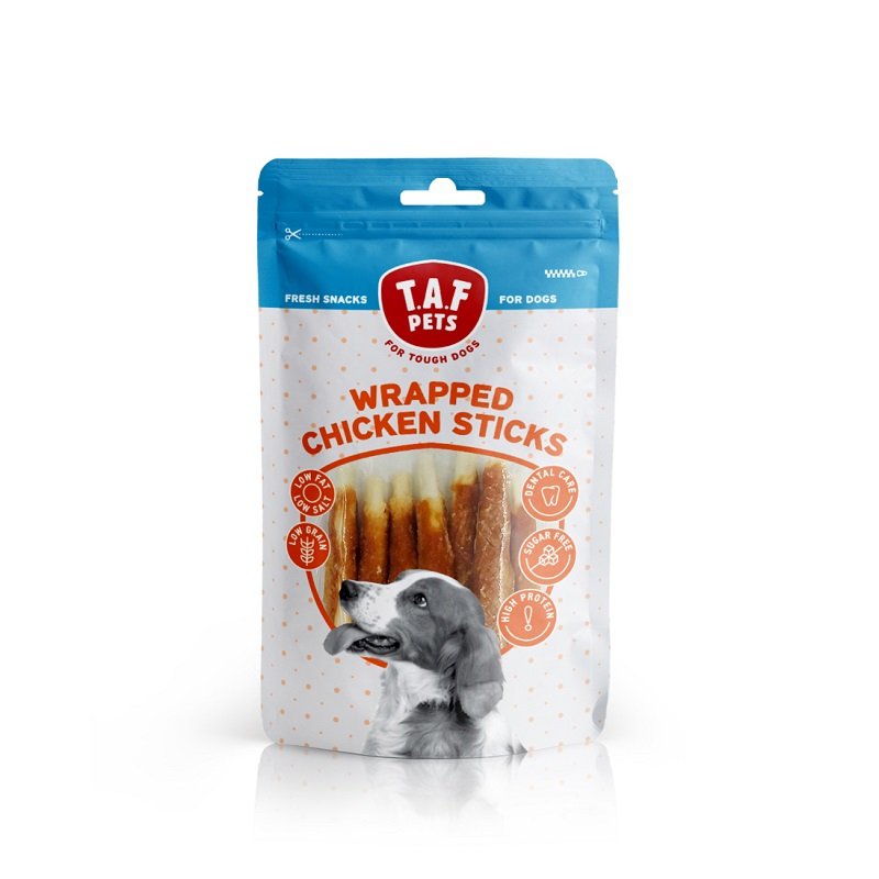 TAF Pets Fresh Dog Treats Gnaw Chicken Sticks- 75g