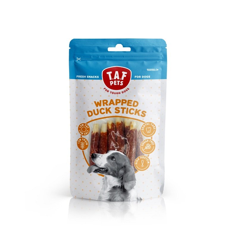 TAF Pets Fresh Dog Treats Gnaw Duck Sticks- 75g