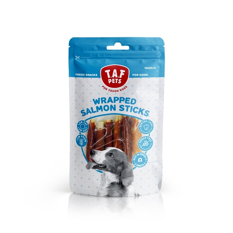 TAF Pets Fresh Dog Treats Gnaw Salmon Sticks- 75g