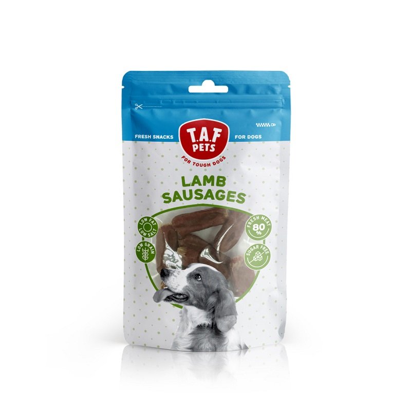 TAF Pets Fresh Dog Treats Lamb Sausages - 75g