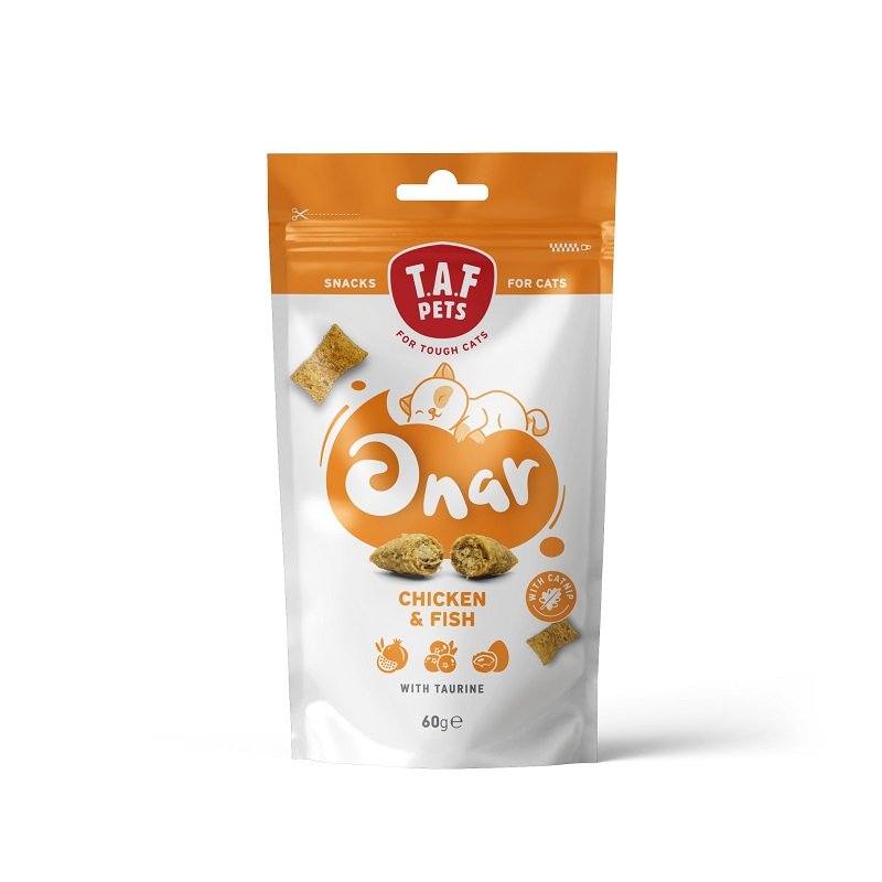TAF Pets-Onar Cat Snacks Chicken & Fish - 60g
