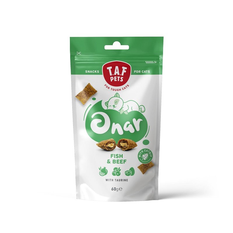 TAF Pets-Onar Cat Snacks  Fish & Beef - 60g