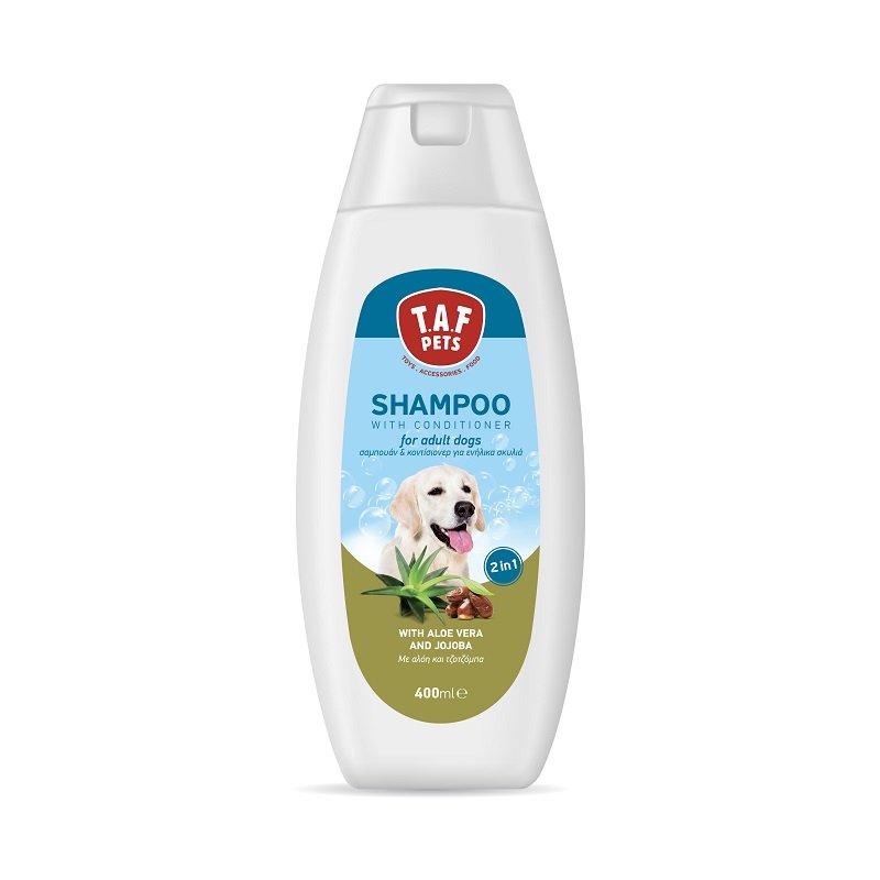 TAF Pets Dogs Shampoo w Conditioner Aloe& Jojoba 400ml