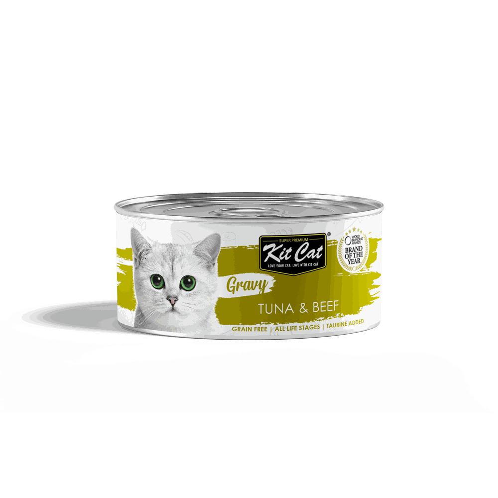 Kit Cat Gravy Series Tuna Beef 70g x24pcs