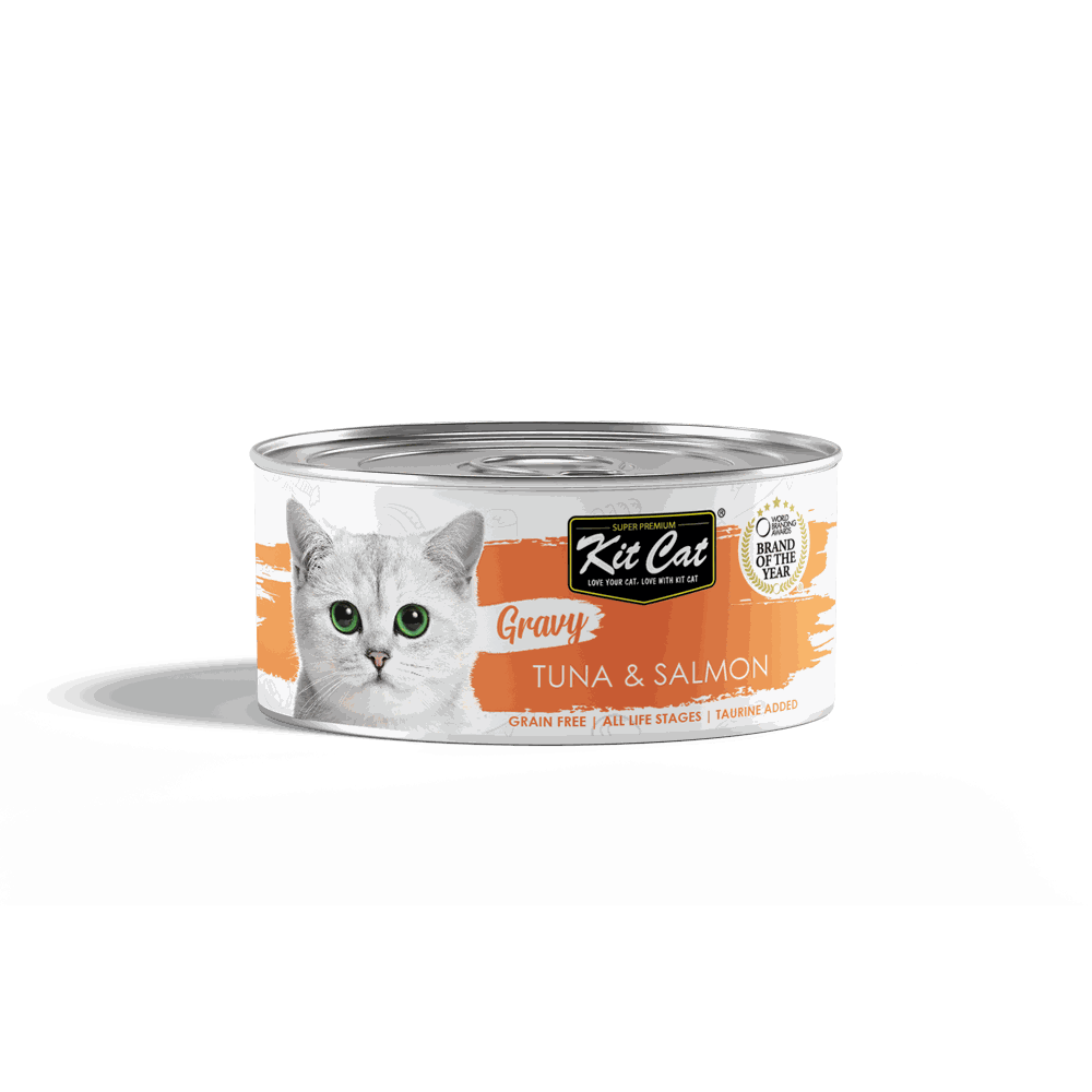 Kit Cat Gravy Series Tuna & Salmon 70g x24pcs