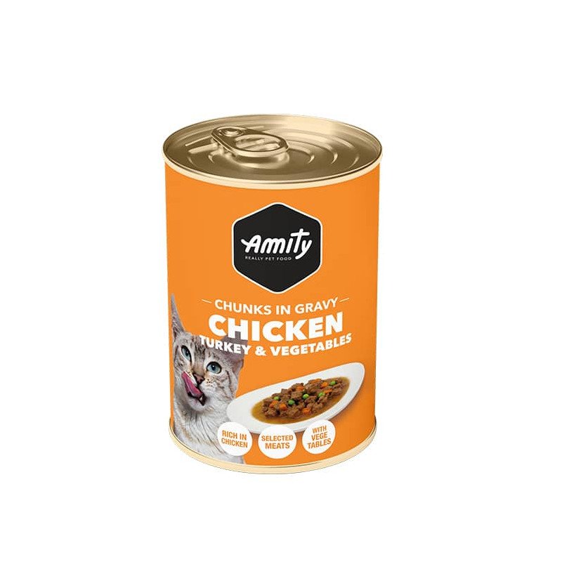 Amity Chicken Chunks in Gravy - 415g