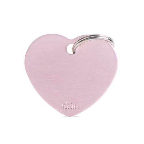 My Family Pet Tag Collection Big Heart Aluminum Blue ID