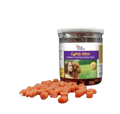 Pet Delice Goody Bites Carrot Chicken Diced Meat 220g