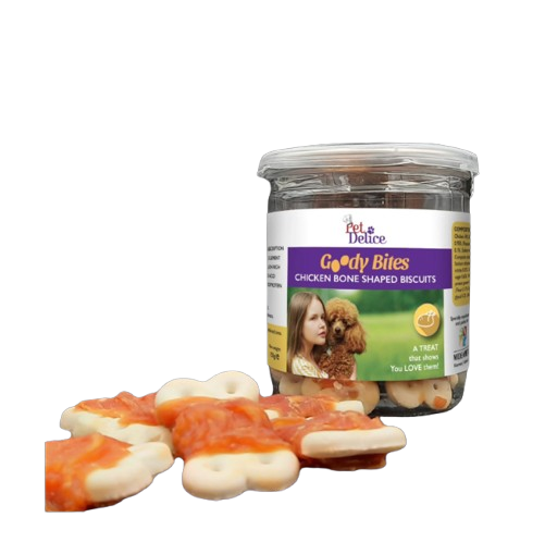 Pet Delice Goody Bites Chicken Bone Shaped Biscuits 150g