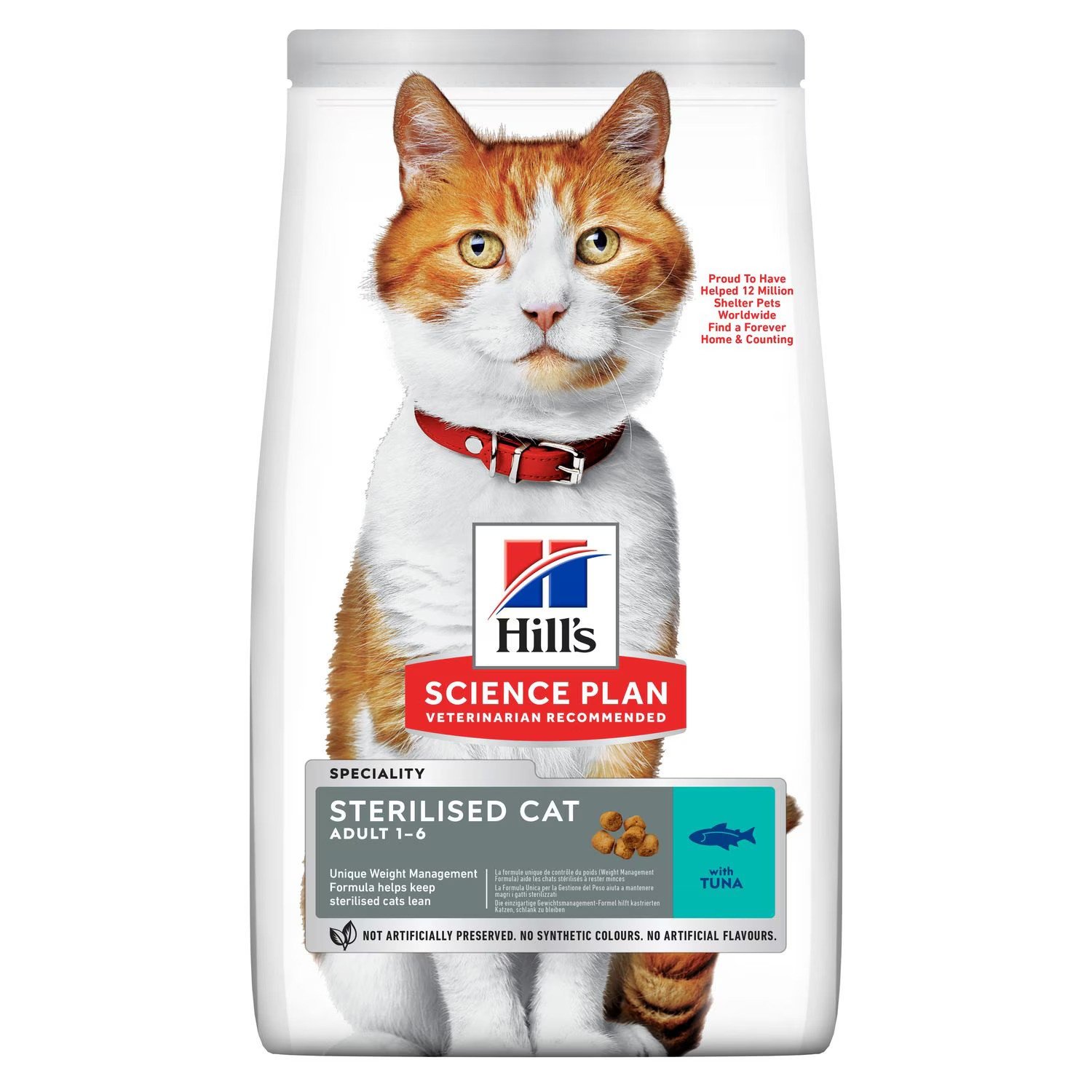 Sterilised adult cat food with chicken - 1.5kg
