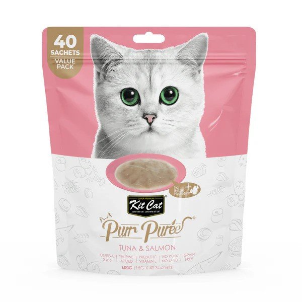 Kit Cat PurrPuree Tuna & Salmon 600g ValuePack 40x15g