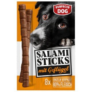 Perfecto Dog Snack Salami Sticks 88g