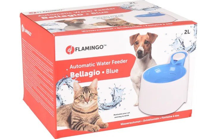 Flamingo Cats And Dogs Automatic Water Feeder (Fountain) Bellagio Blue (2L)