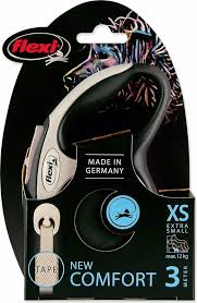 Flexi New Comfort Tape Leash, Flexi New Comfort Tape XSmall 3m - Black
