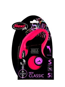 Flexi Classic Cord Leash, Flexi Classic Small Red Cord Leash (5m - 12/15Kg)