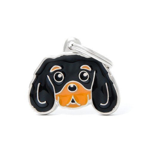 Friends Black and Tan Cavalier King ID Tag