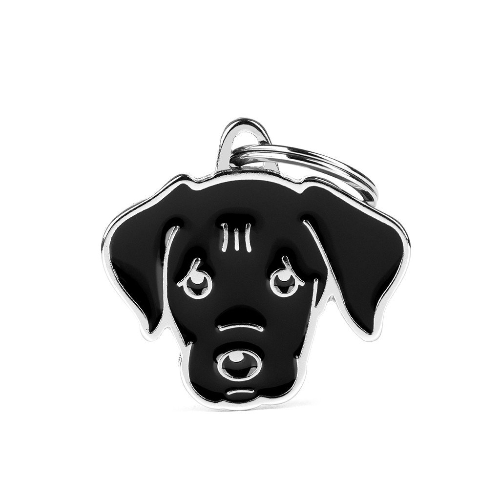 My Family Pet Tag Labrador Black Dog ID