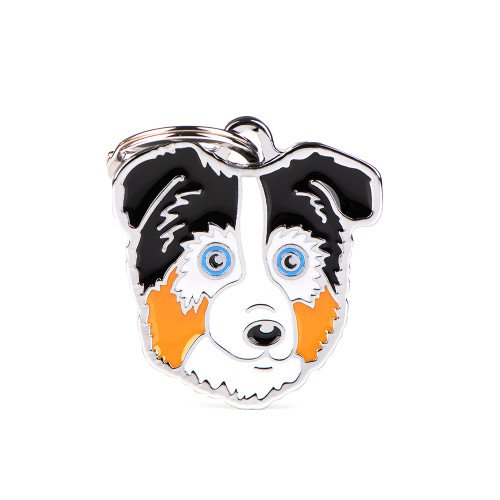 Friends Blue Merle Australian Shepherd ID Tag