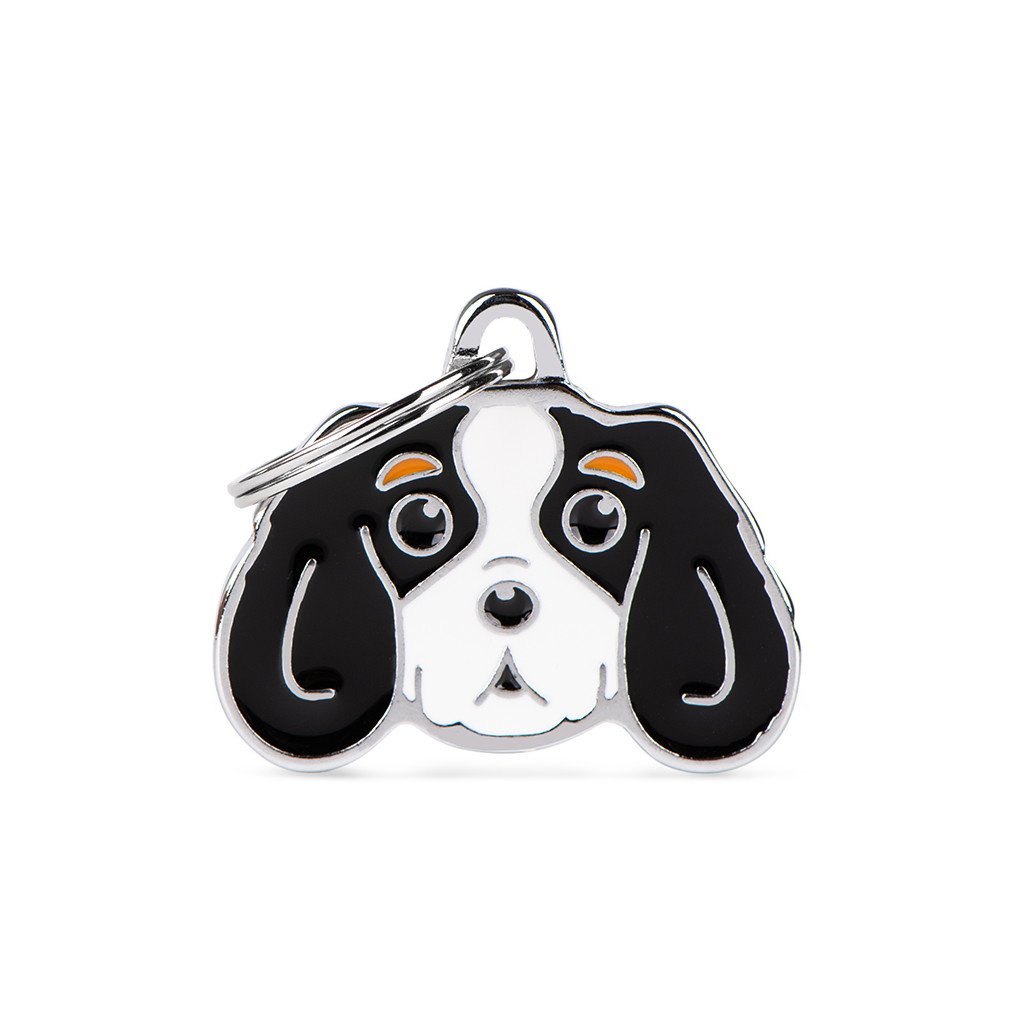 My Family Pet Tag Cavalier King Tricolour Dog ID