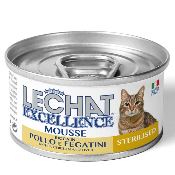 LeChat Excellence Mousse Sterelised Chicken & Liver - 85g