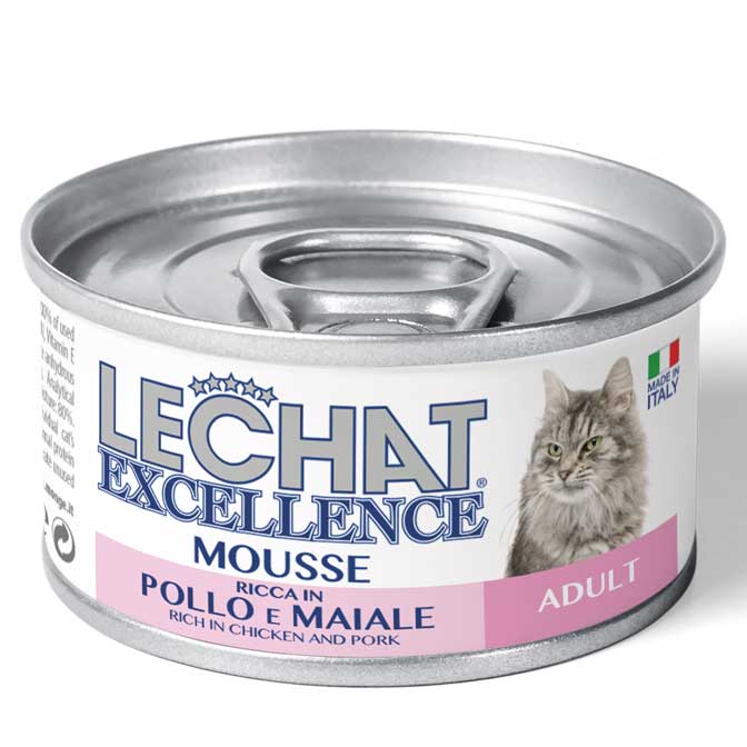 LeChat Excellence Mousse Adult Chicken & Pork- 85g