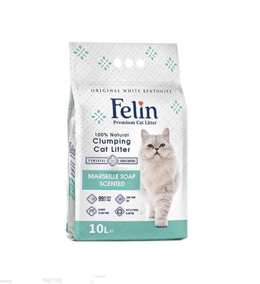 FELIN Cat Litter Marseille Soap Scented, FELIN Cat Litter Marseille Soap Scented 10L