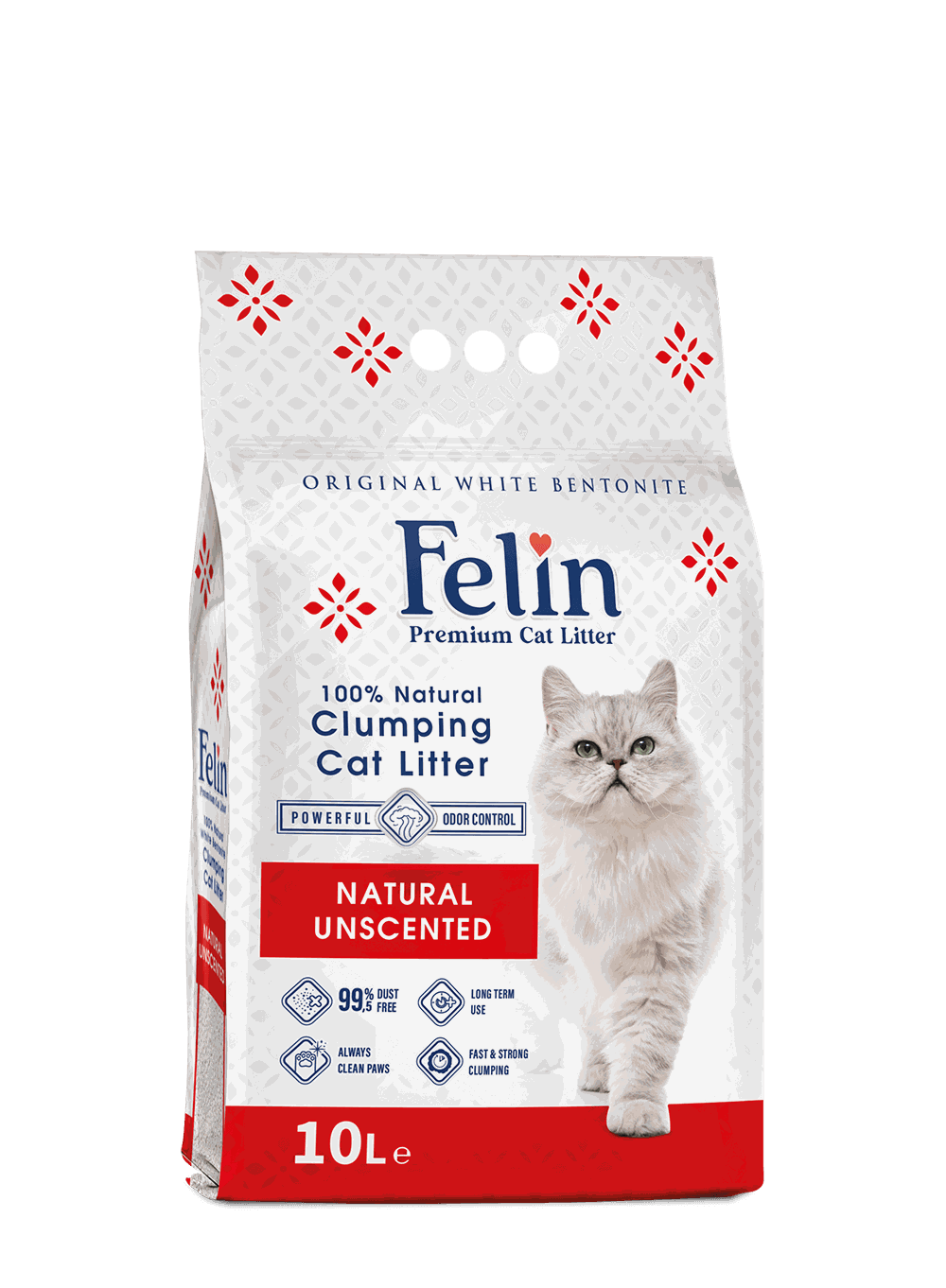 FELIN Cat Litter Natural Unscented, FELIN Cat Litter Natural Unscented 10L