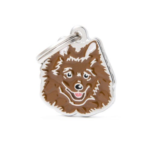 My Family Pet Tag Italian Spitz Dog ID Red