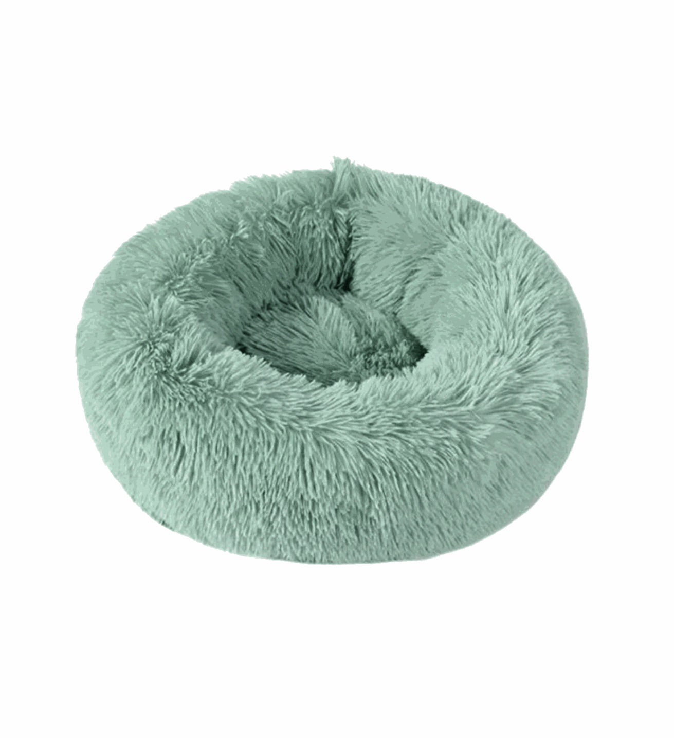 Soft XS green cozy Fluffy nest (50cm external diameter)