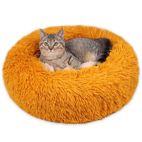 Soft S orange cozy Fluffy nest (60cm external diameter)